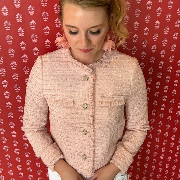 GOELIA Gorgeous tweed jacket with ornate silver buttons - Picture 8 of 14